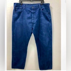 Levi's 501 XX Men's Denim Jeans Blue Washed Button Fly Cotton